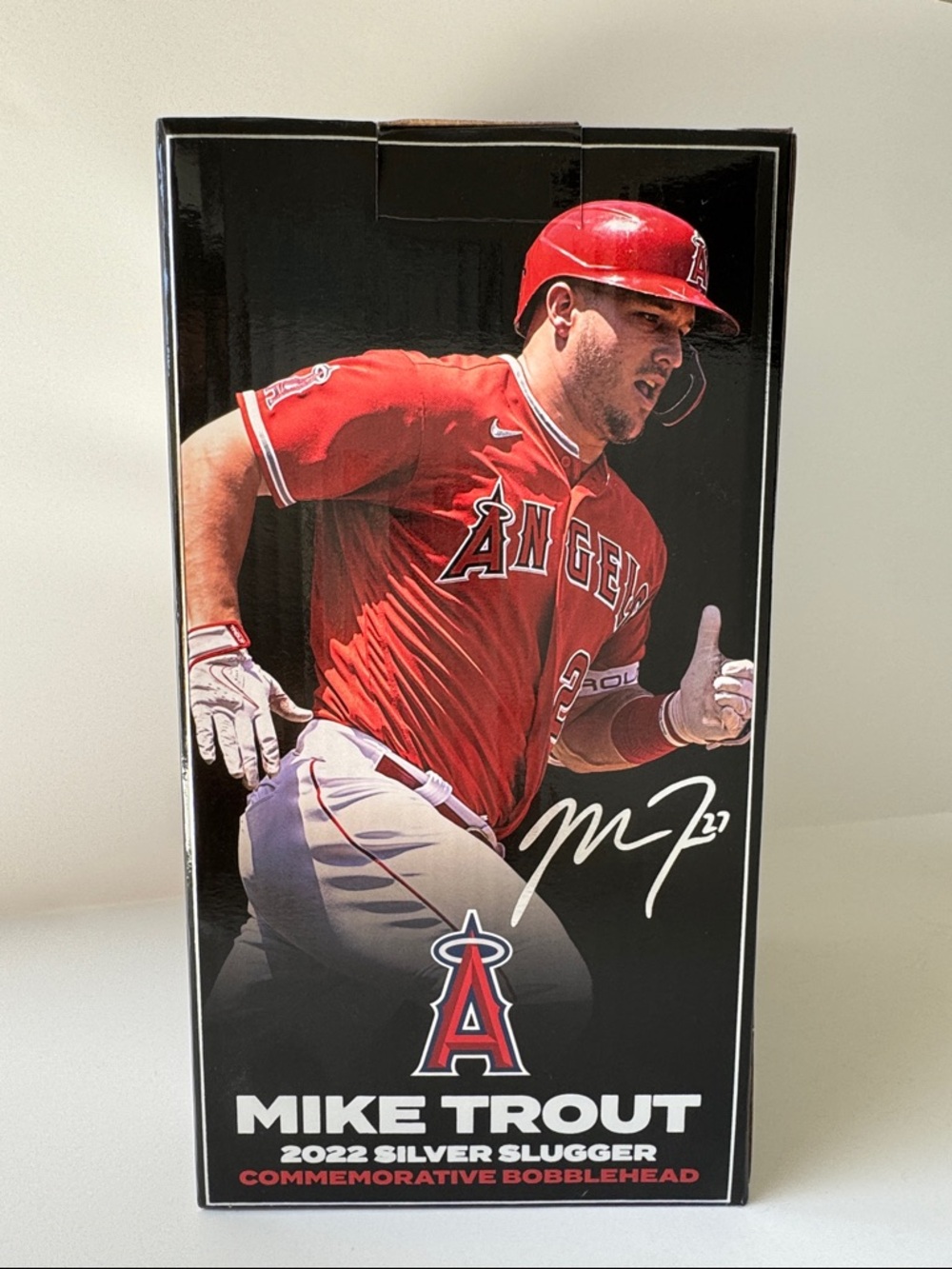Mike Trout 2022 Silver Slugger Commemorative Bobblehead New in Box